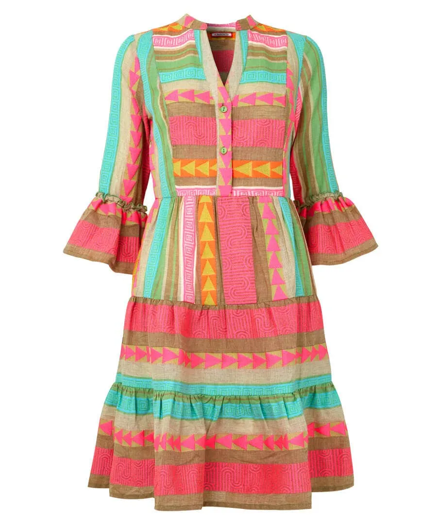 Summer Is Here Jacquard Tunic Dress