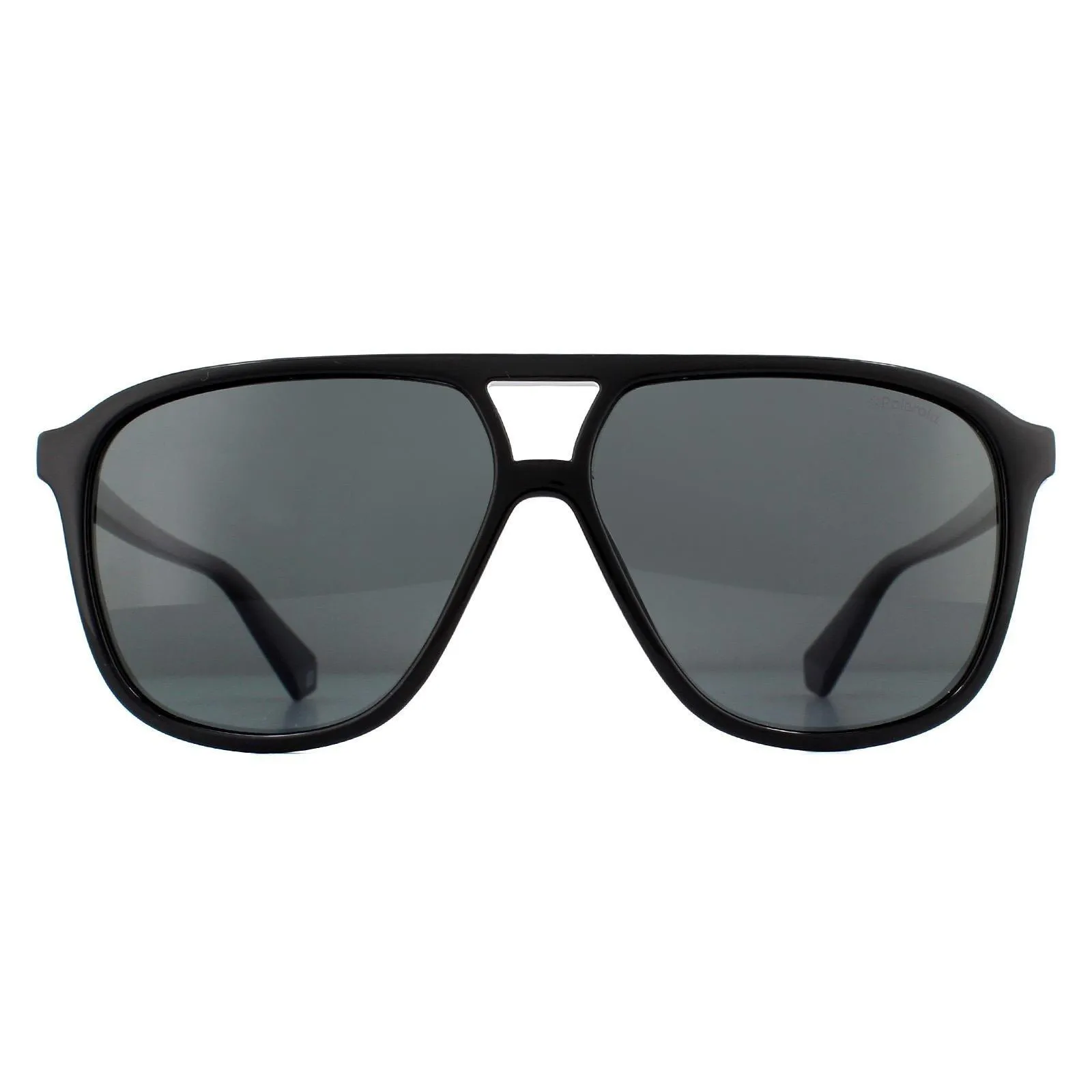 Sunglasses | Aviator Black Grey Polarized Sunglasses | Polaroid