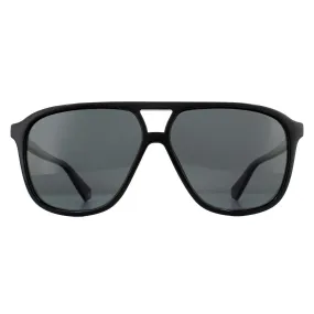 Sunglasses | Aviator Black Grey Polarized Sunglasses | Polaroid