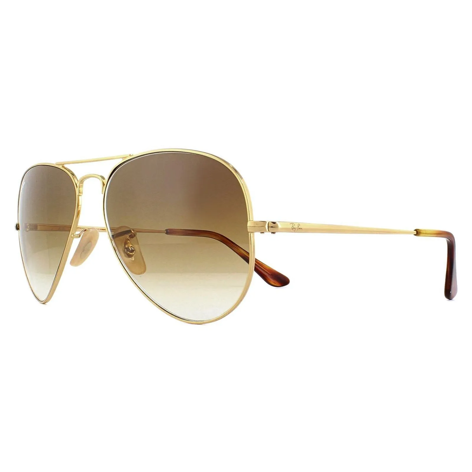 Sunglasses | Aviator Gold Brown Gradient Sunglasses | Ray-Ban