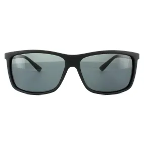 Sunglasses | Rectangle Black Grey Polarized Sunglasses | Polaroid