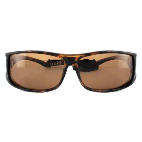 Sunglasses | Suncovers Wrap Havana Copper Polarized Sunglasses | Polaroid