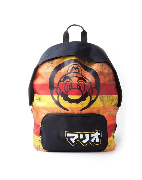 Super Mario Retro Striped Backpack