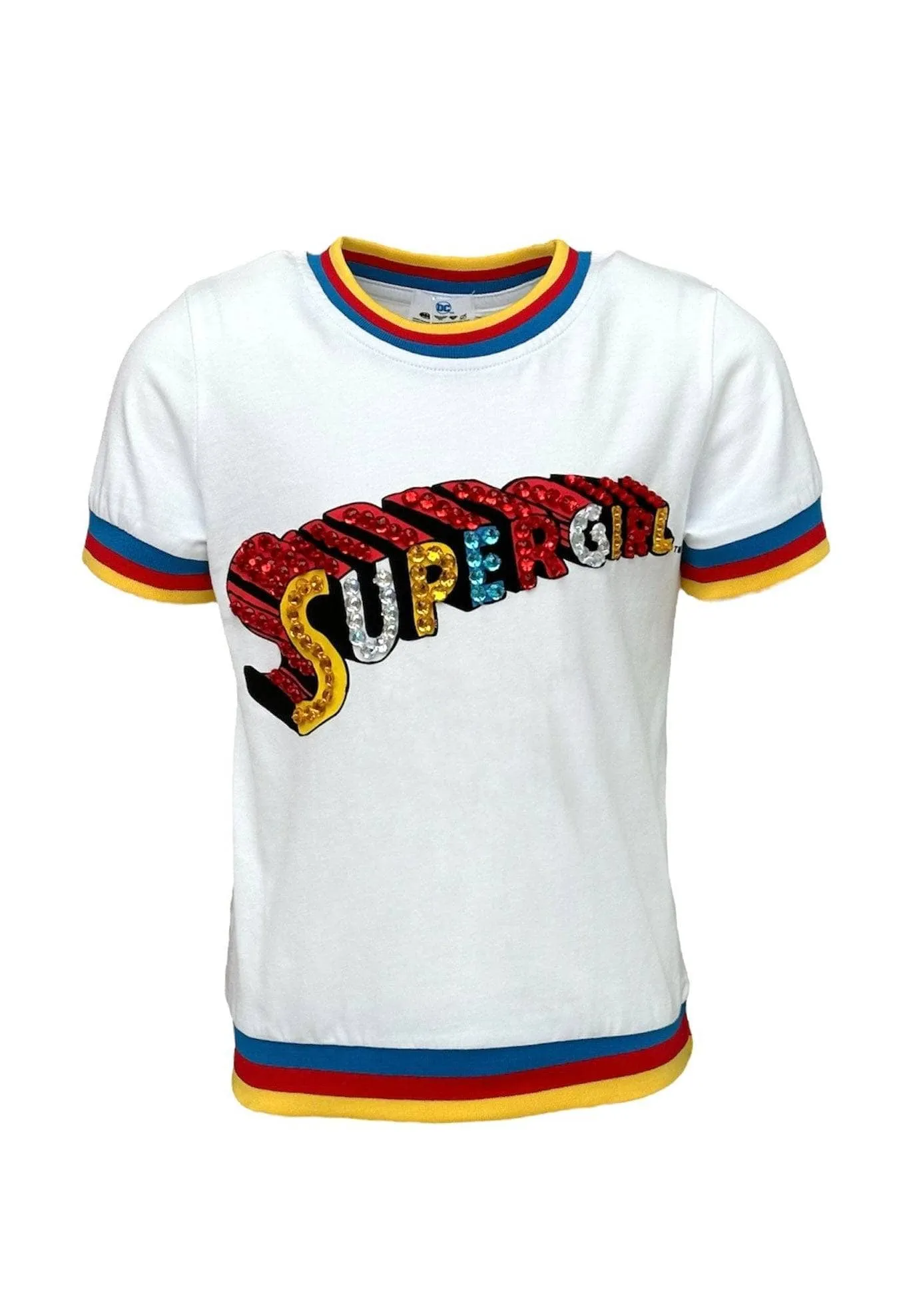 Supergirl White Short Set
