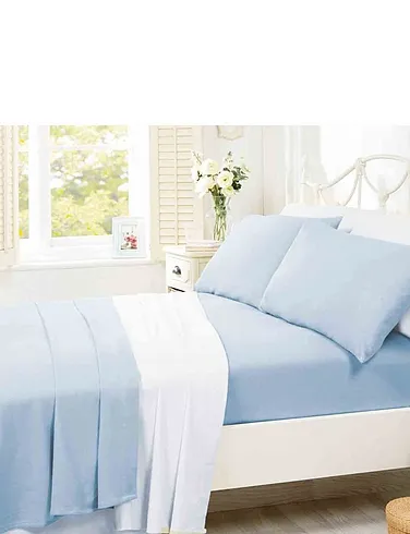 Supersoft Plain Dyed Flannelette Fitted Sheet by Belledorm
