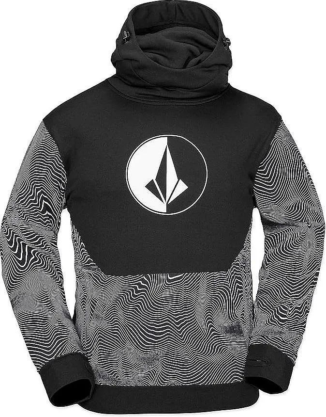 sweatshirt Volcom Hydro Riding Hoodie - Black Print - men´s
