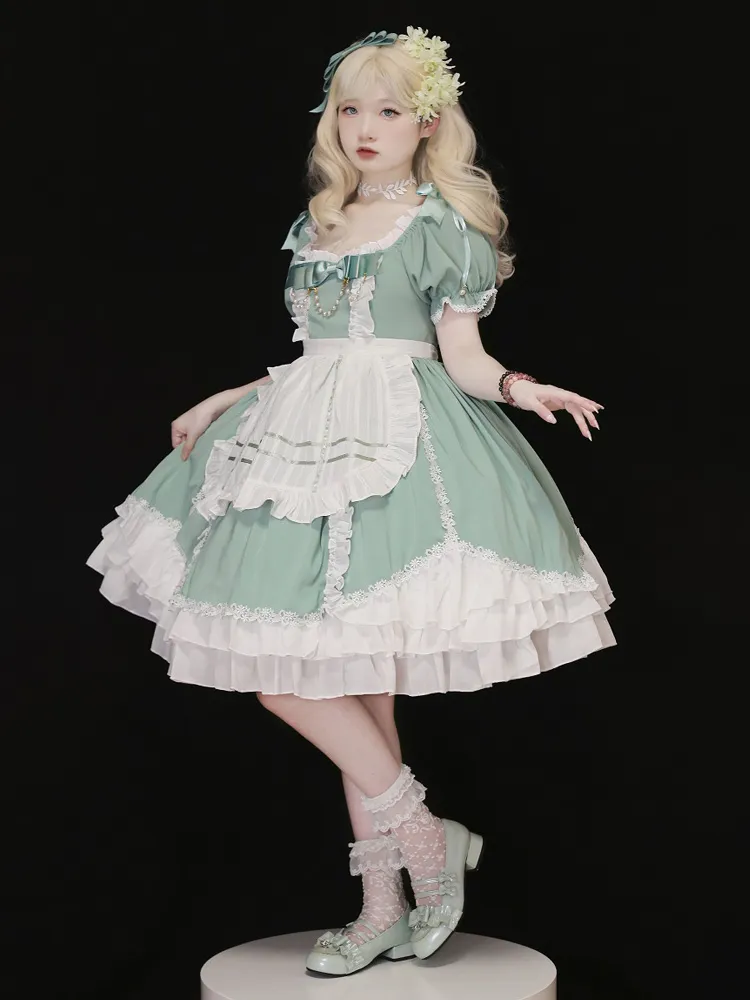 Sweet Lolita Dress Short Sleeves Sweet Lolita Dress