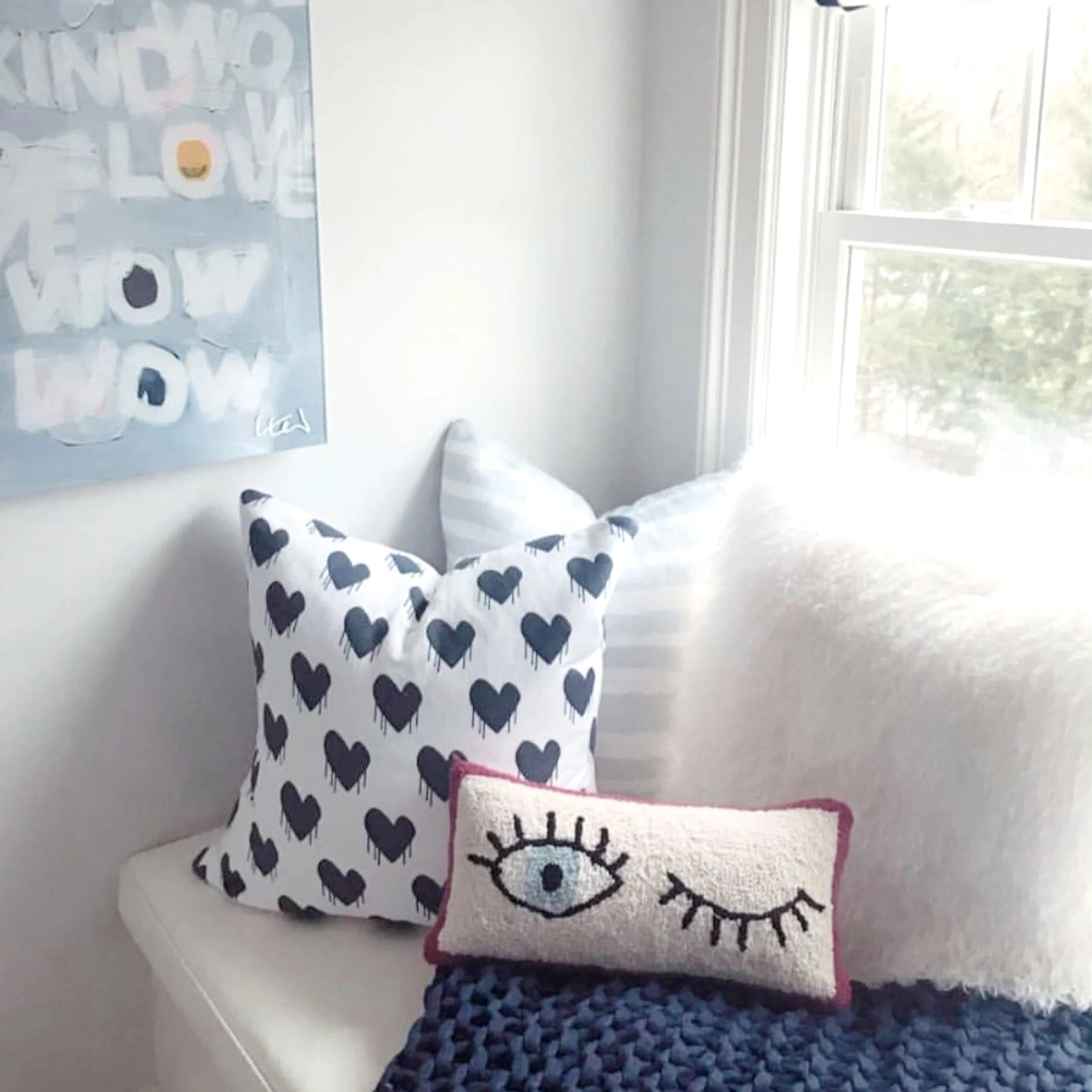 Sweethearts Bubblegum Pillow