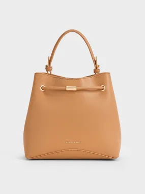 Sybill Geometric Bucket Bag - Toffee