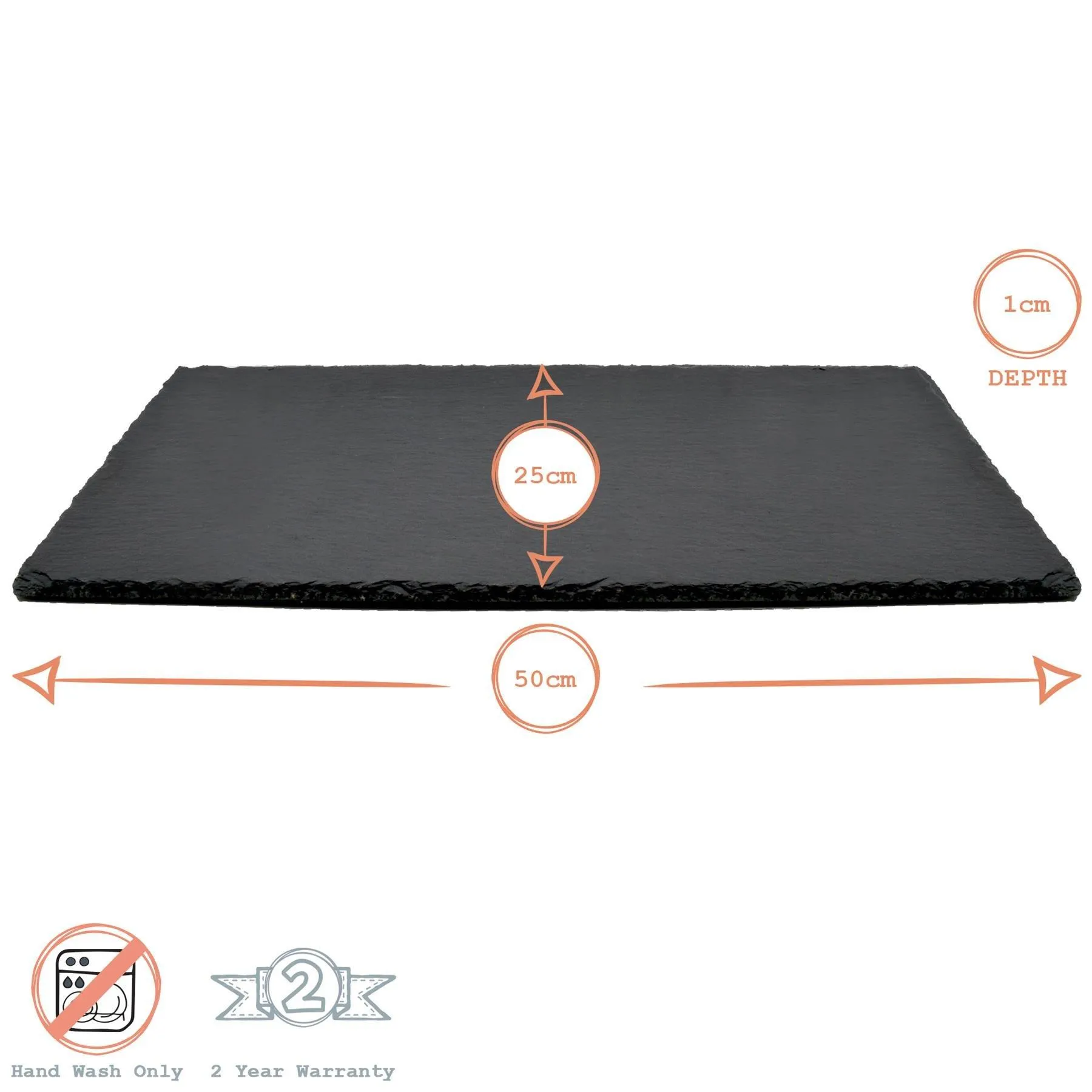 Table Linen & Mats | 13 Piece Heart Slate Placemats & Coasters Set | Argon Tableware