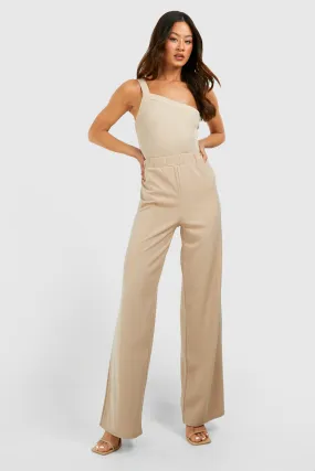 Tall Crepe Tailored Wide Leg Pants