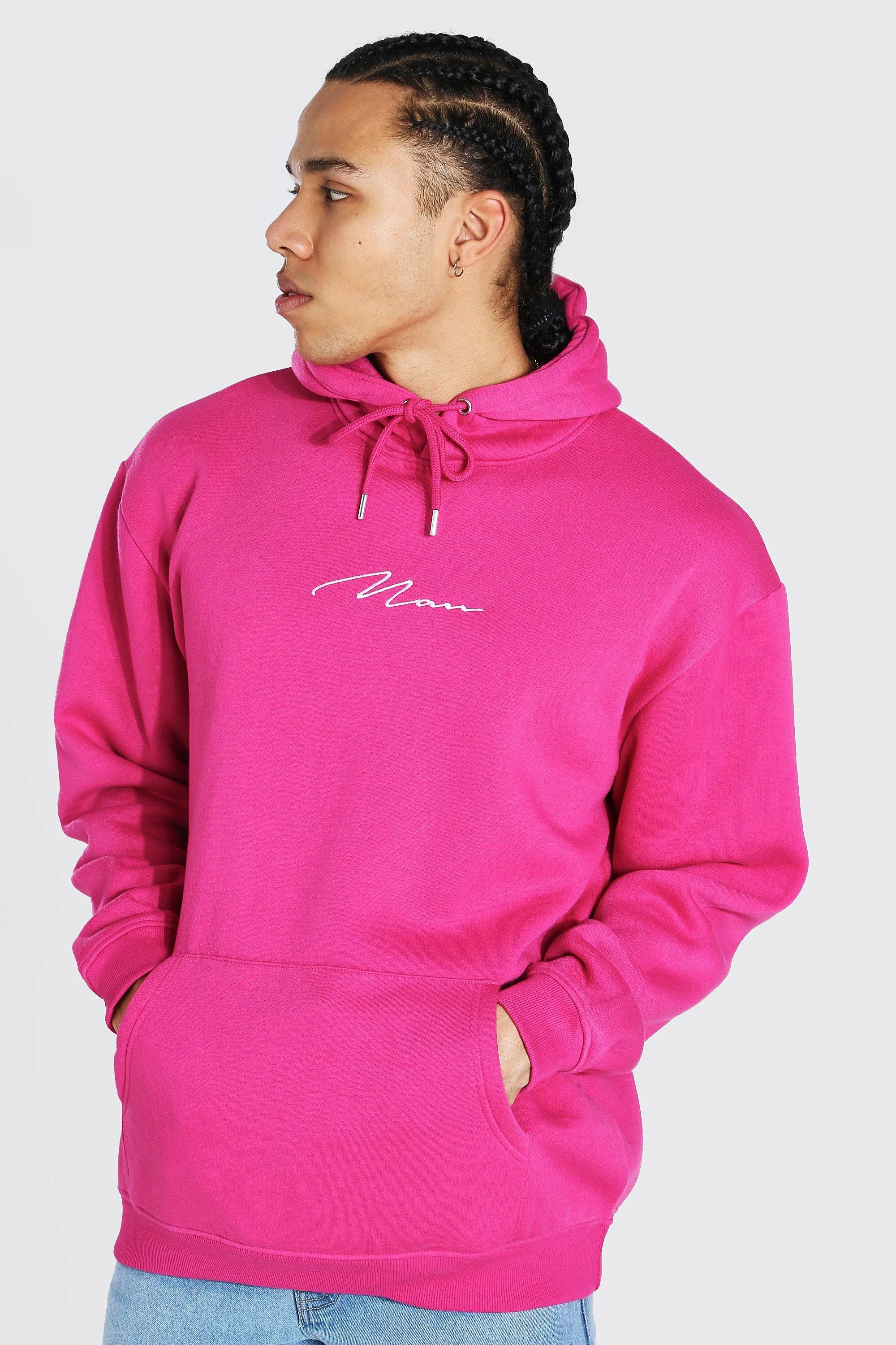 Tall Man Signature Oversized Hoodie | boohooMAN UK