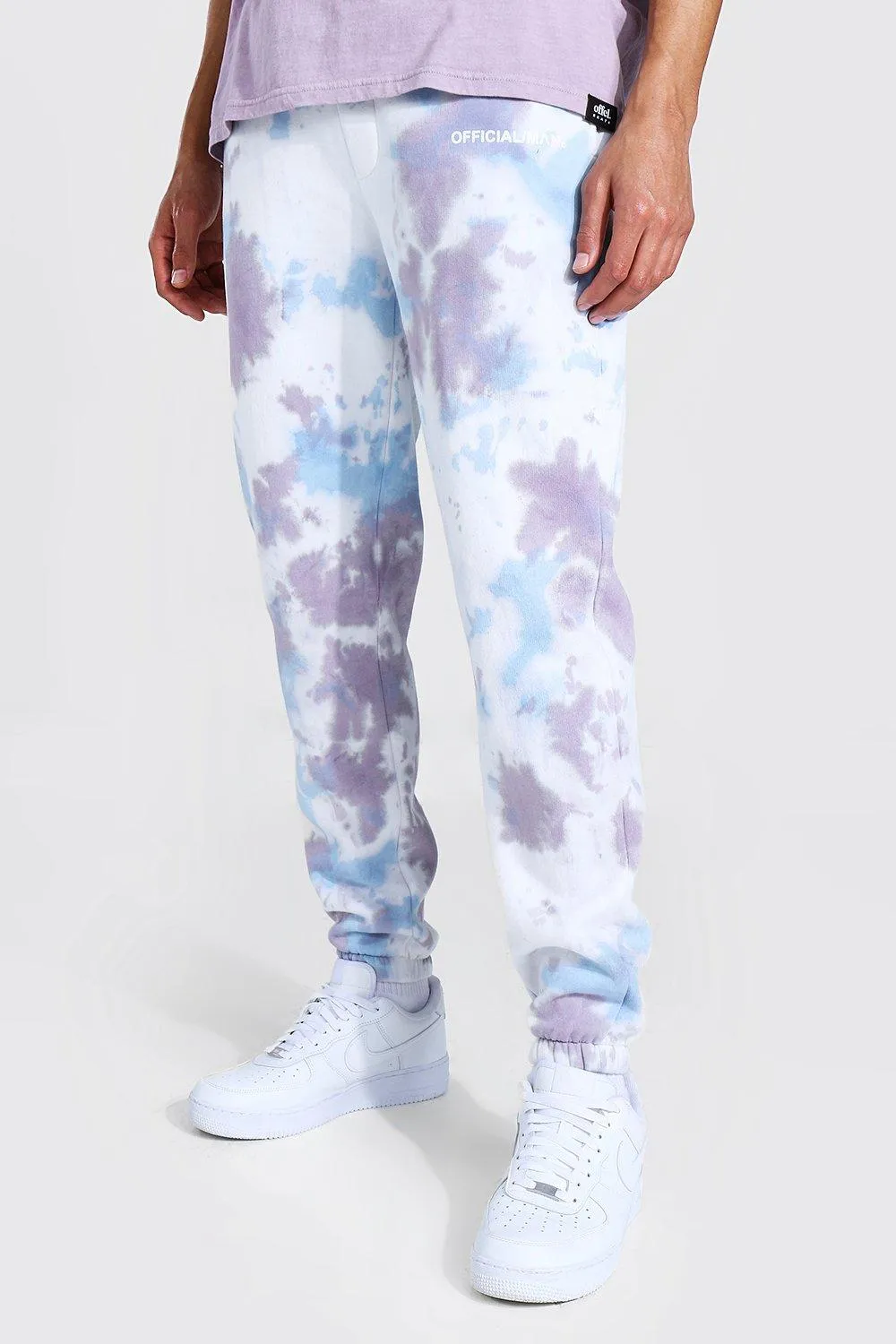Tall Regular Man Tie Dye Joggers | boohooMAN UK