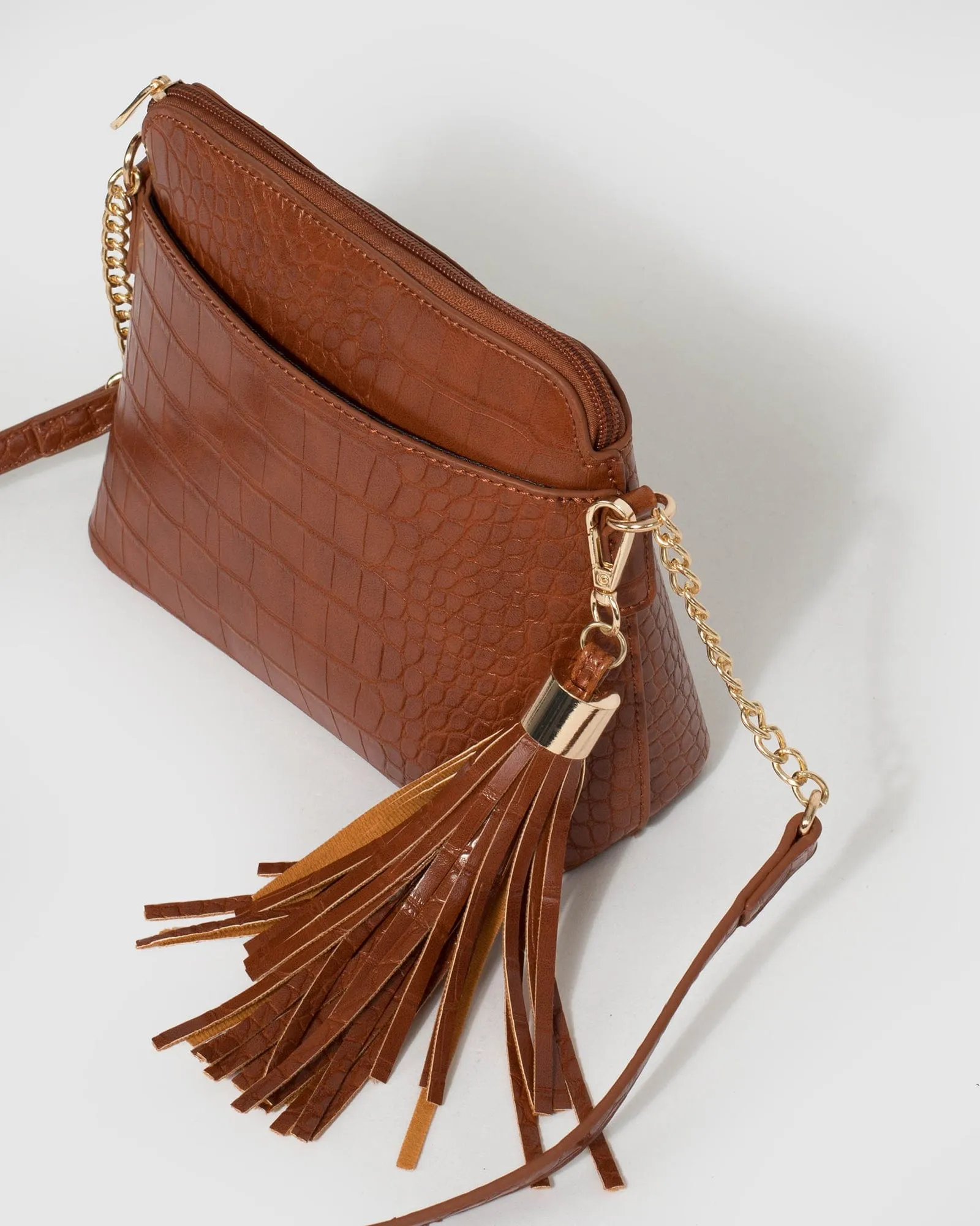 Tan Karen Crossbody Bag