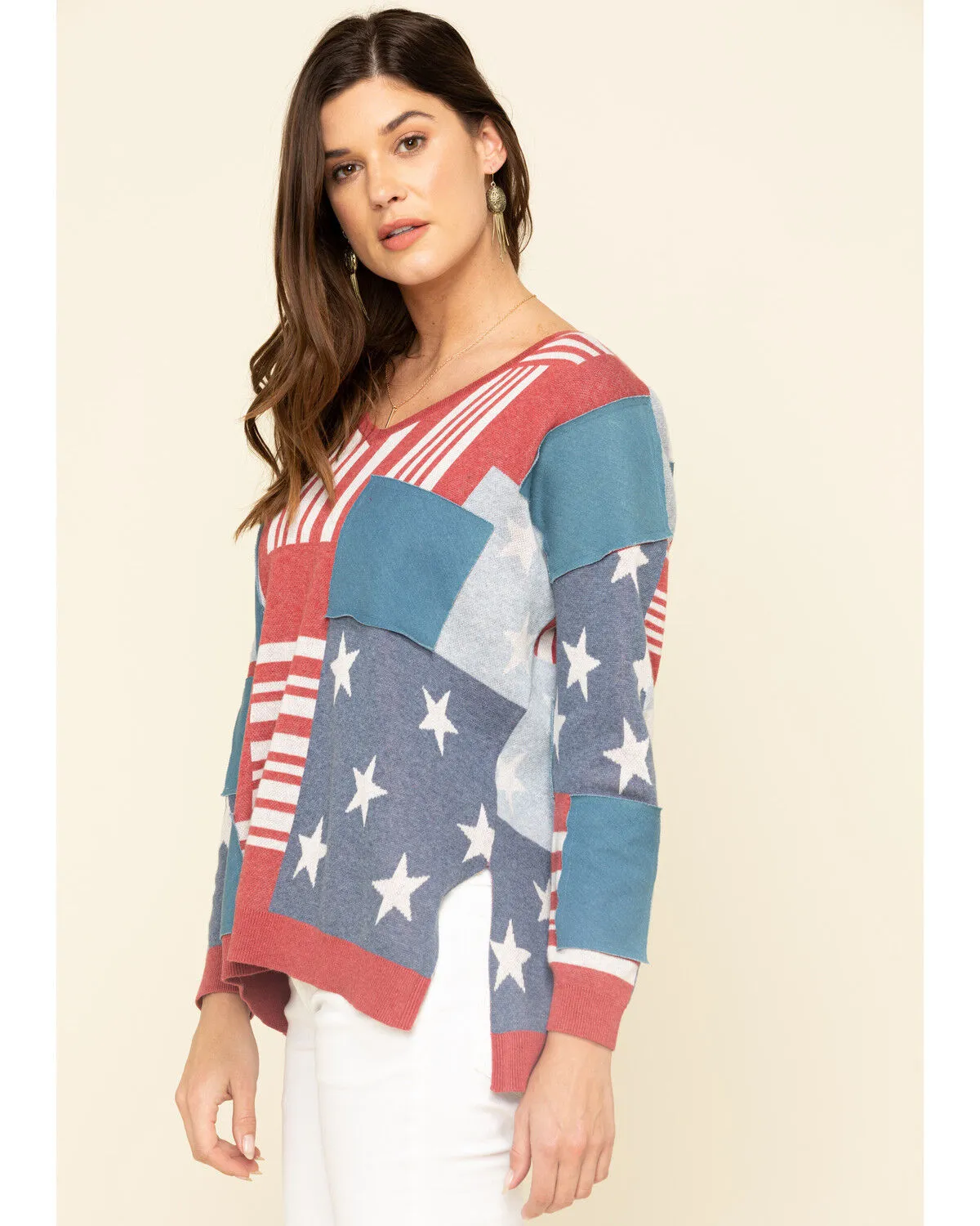 Tasha Polizzi Women's Flag Patch Pullover