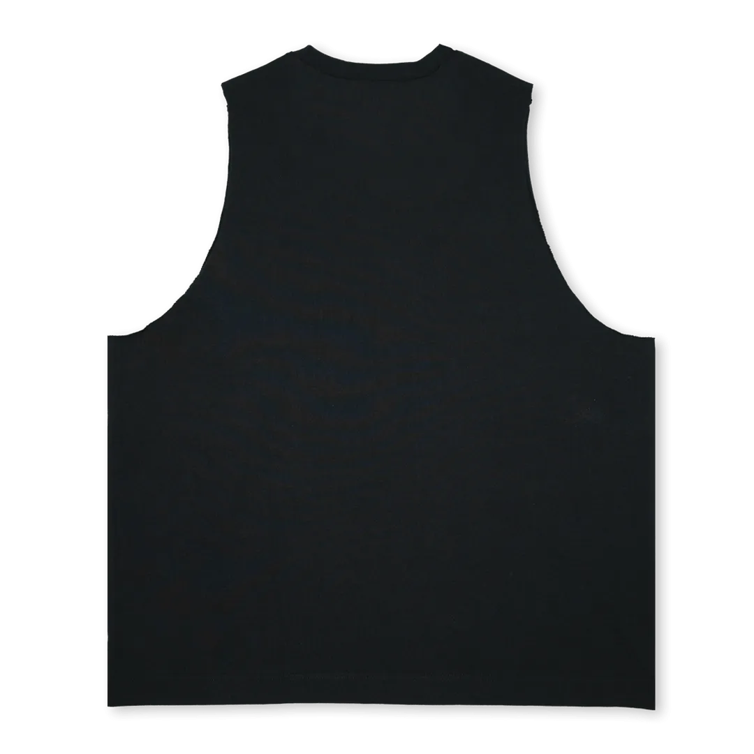 TD Deep Black Oversized Vest.