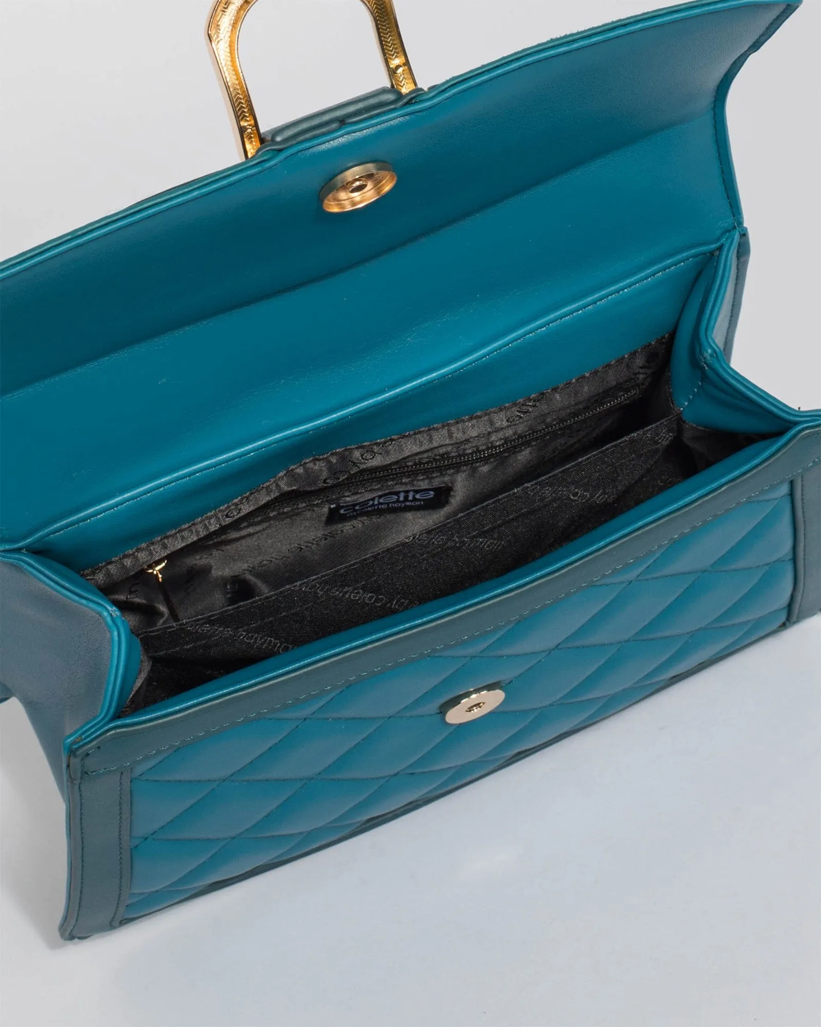 Teal Rachel Ring Crossbody Bag
