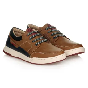 Teen Brown & Blue Trainers