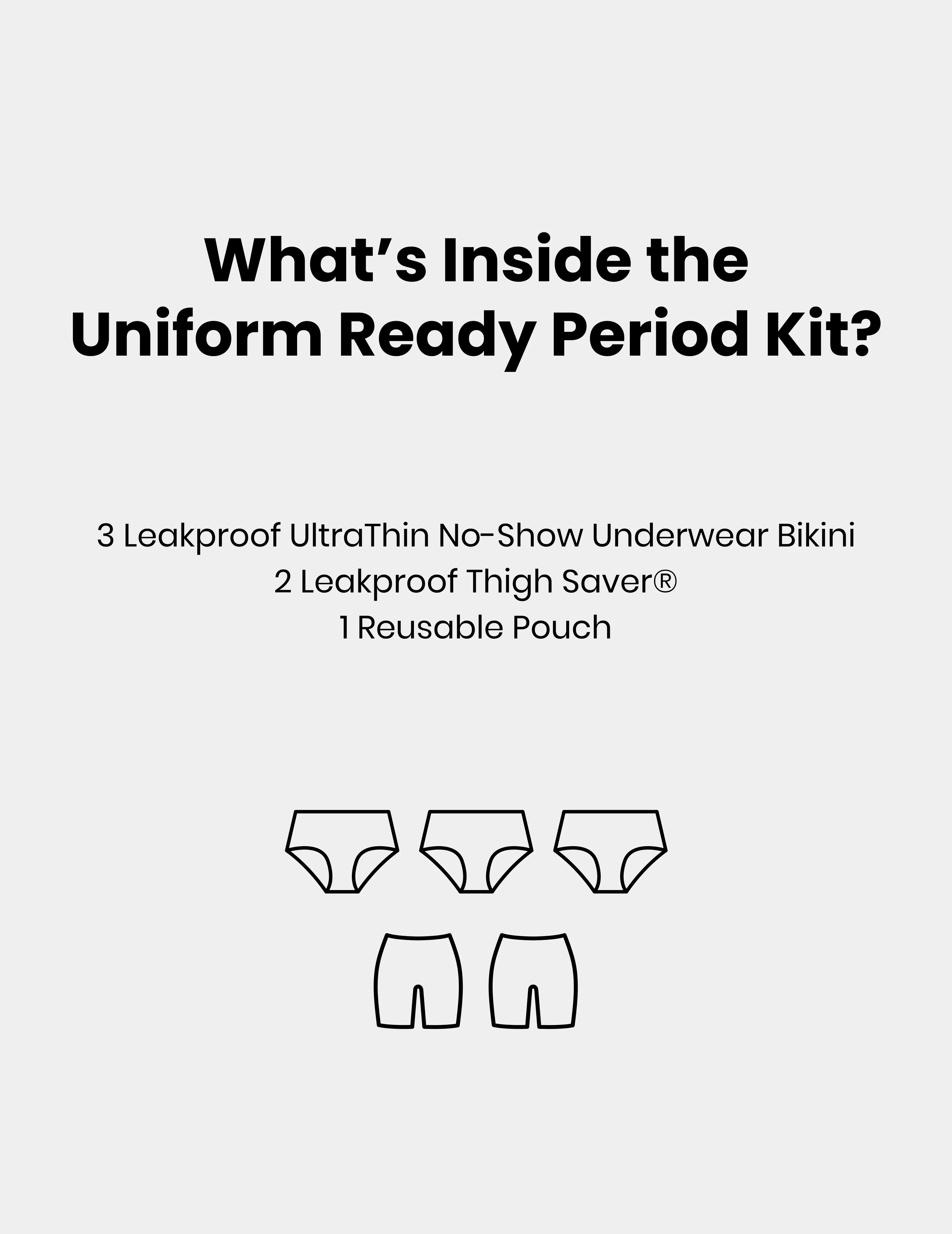 Teen Uniform Ready Period Kit - Bikini