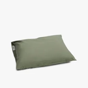 Tekla Cotton Percale Pillow Sham / Olive Green