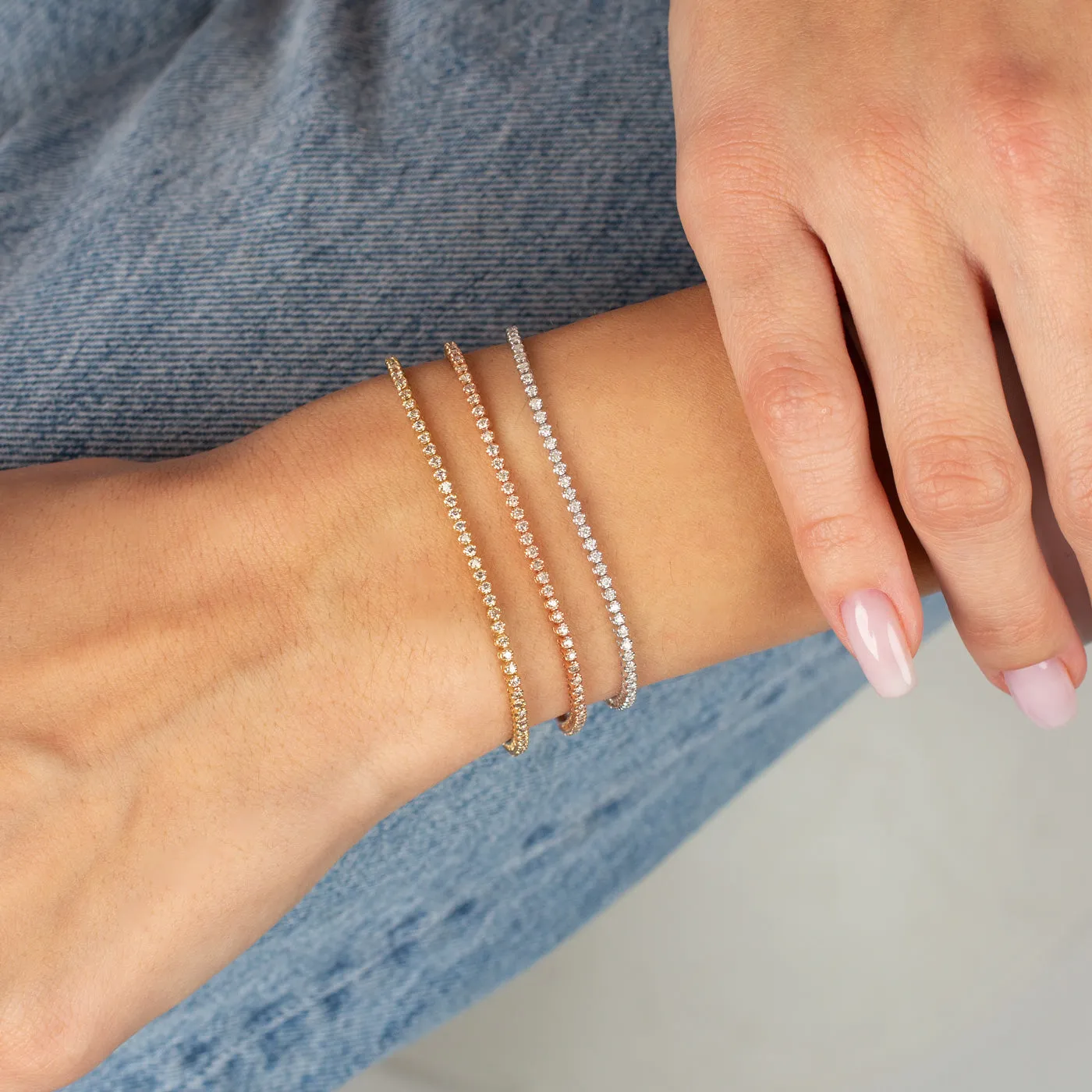 Tennis Bracelet | 1 Carat Diamond | 14K Gold