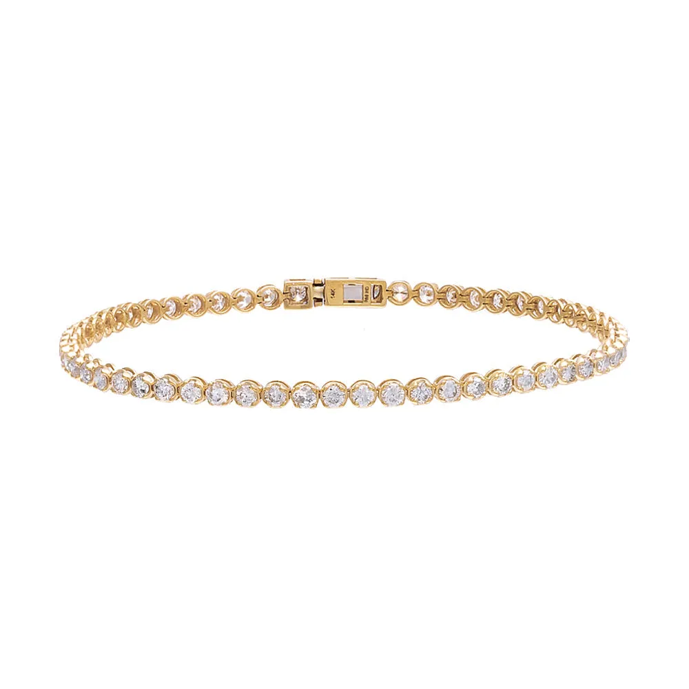 Tennis Bracelet | 3 Carat Diamond | 14K Gold