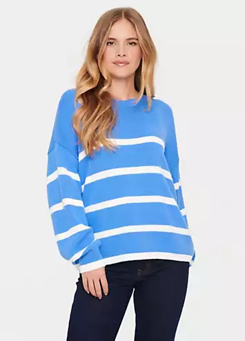 Terna Relaxed Fit Crew Neck Pullover by Saint Tropez | Look Again