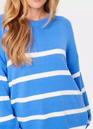 Terna Relaxed Fit Crew Neck Pullover by Saint Tropez | Look Again