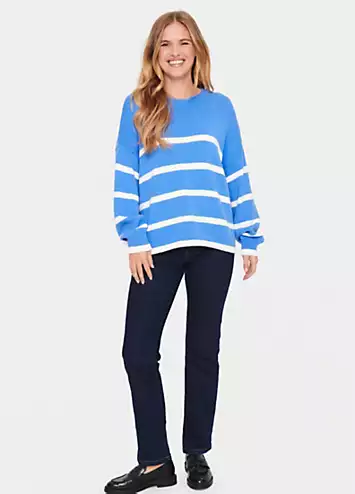 Terna Relaxed Fit Crew Neck Pullover by Saint Tropez | Look Again