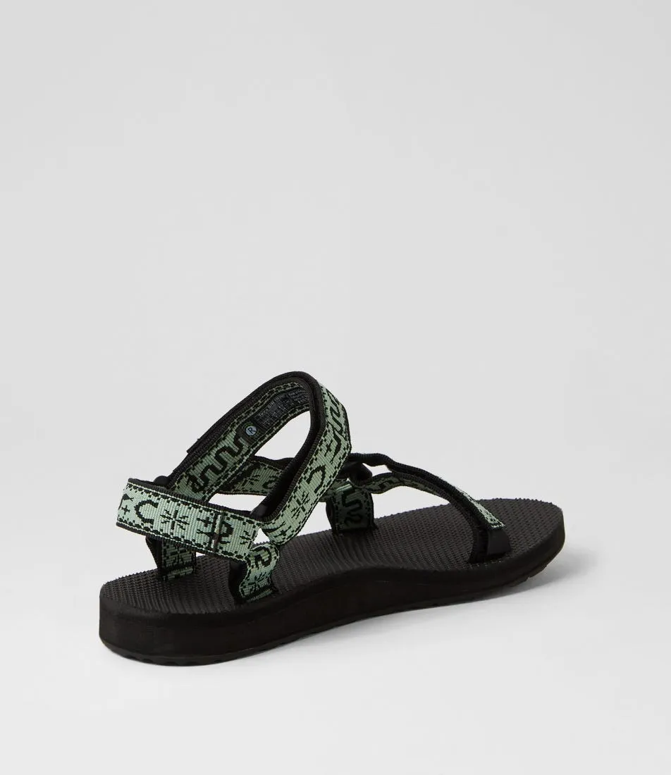 TEVA W Original Universal Bandana Basil Fabric Sandals