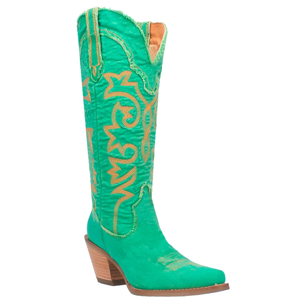Texas Tornado Embroidered Snip Toe Cowboy Boots