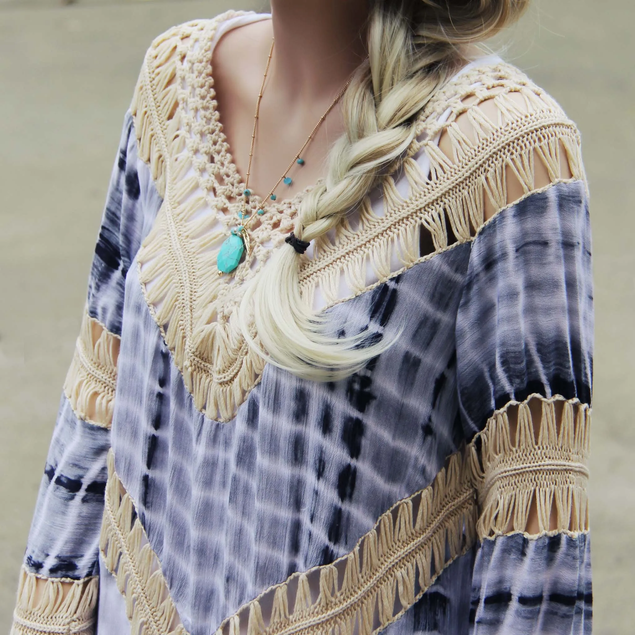 The Blake Tunic in Gray