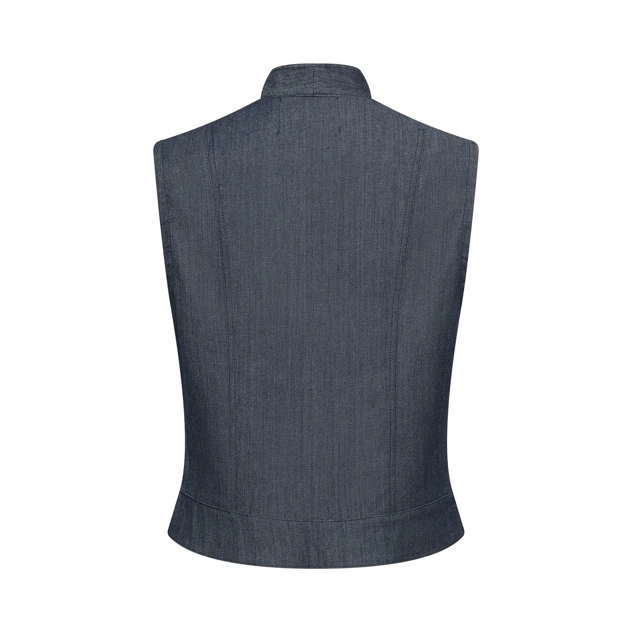 The Brandee Italian Lightweight Denim Vest