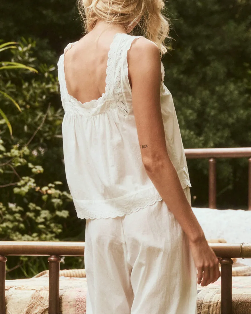 The Eyelet Tank | True White