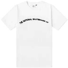 The National Skateboard Co. Swirl Logo T-ShirtWhite