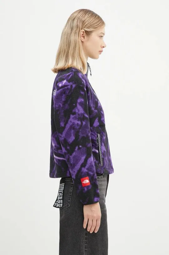 The North Face fleece sweatshirt Fleeski 1/4 Zip Po violet color NF0A88Z33VI1