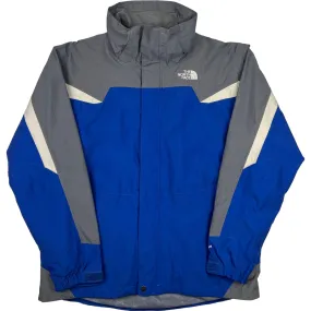 The North Face Hyvent Hooded Windbreaker Jacket Blue Grey