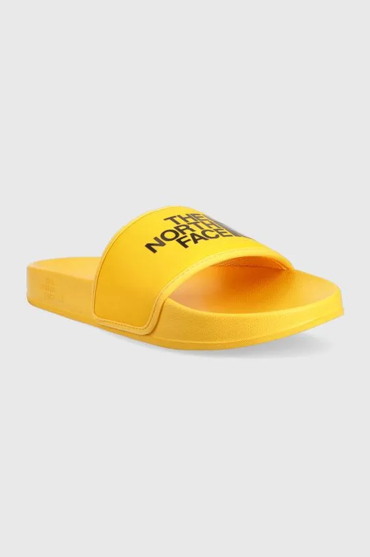 The North Face sliders BASE CAMP SLIDE III men's orange color