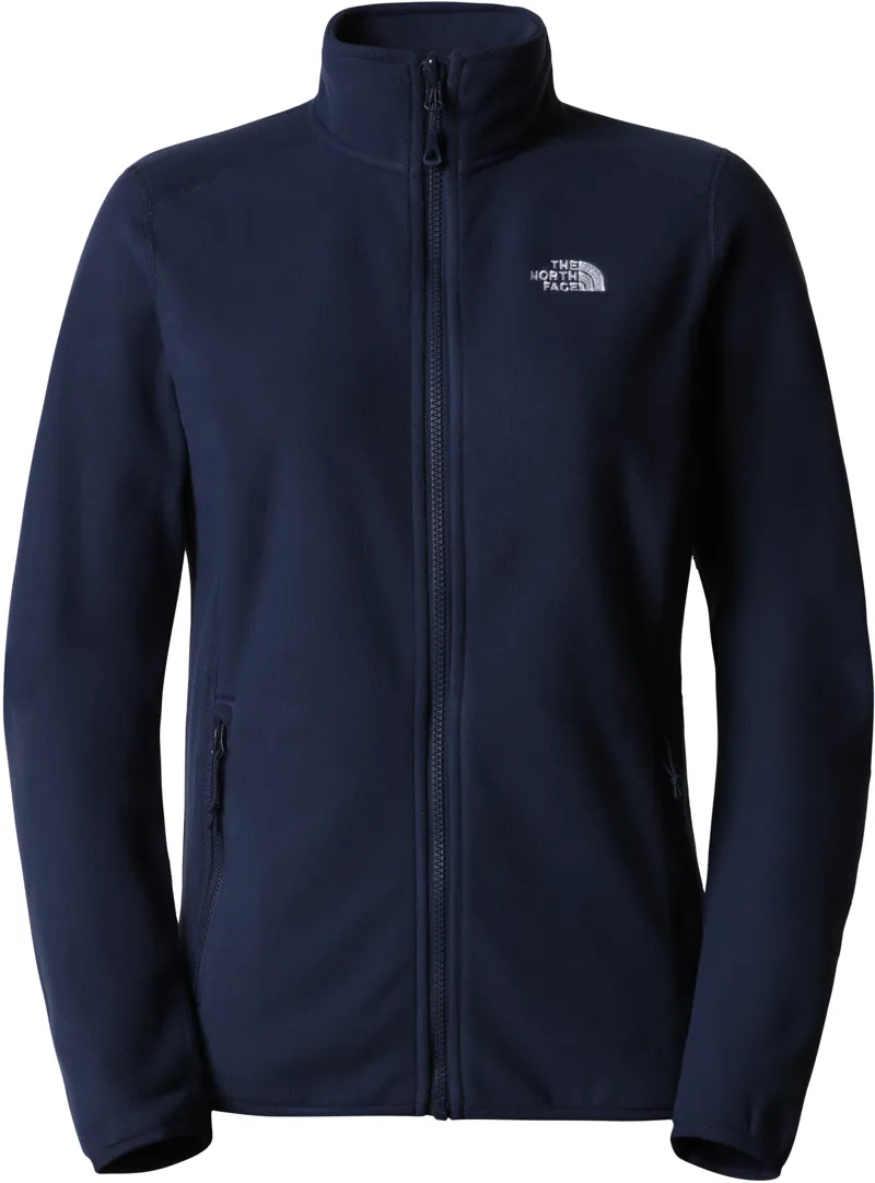 The North Face Womens 100 Glacier Full Zip Fleece - Summit Navy