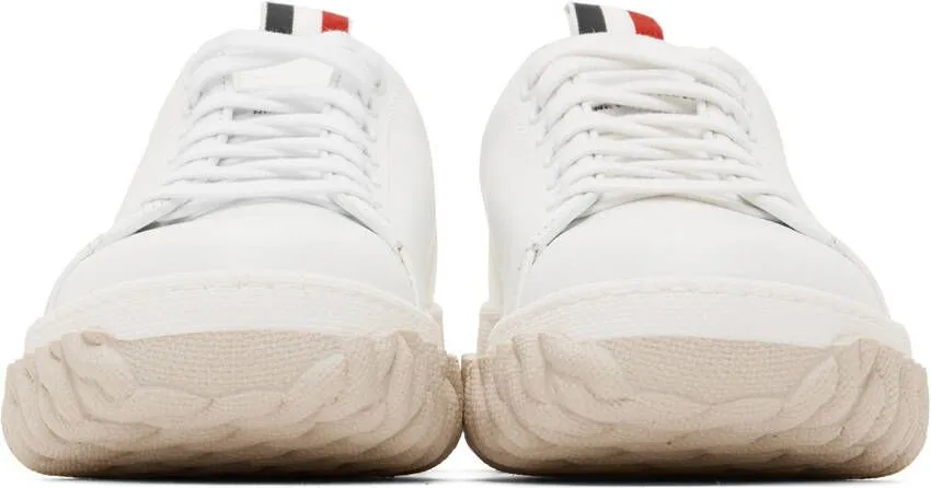 Thom Browne White Court Sneakers