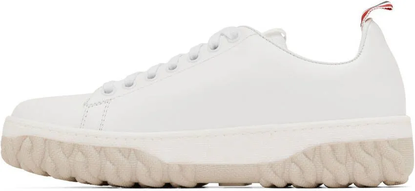 Thom Browne White Court Sneakers