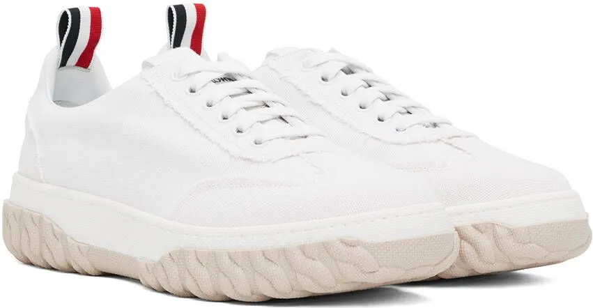 Thom Browne White Field Sneakers