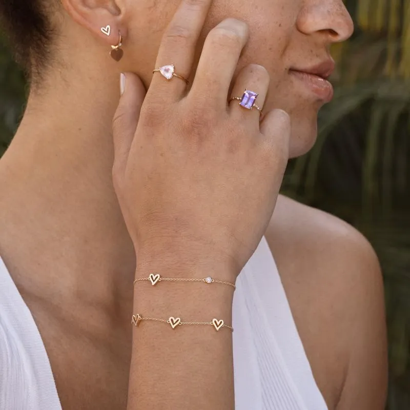 Three Hearts Bracelet