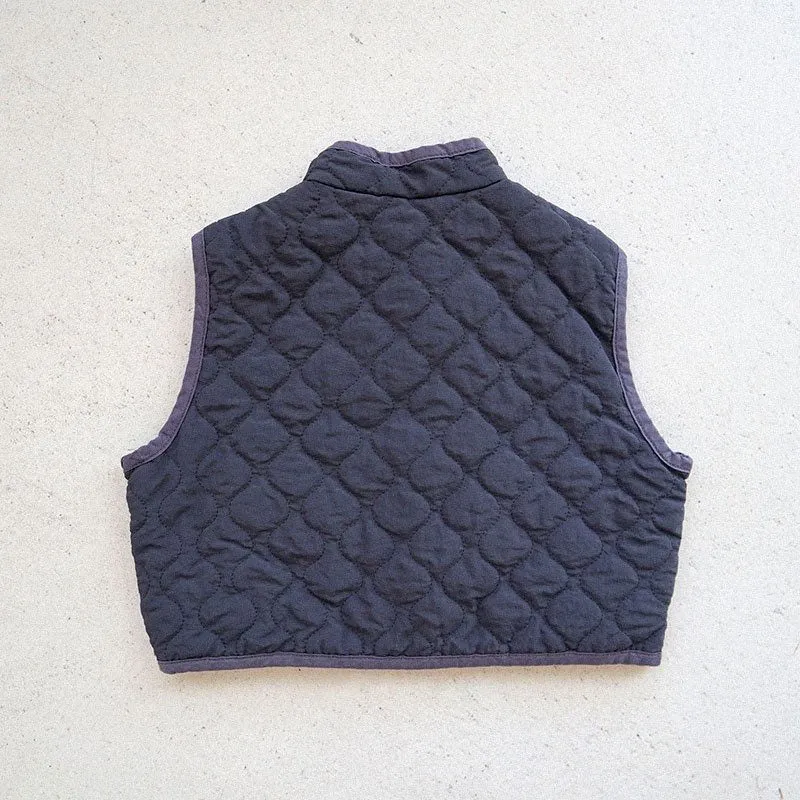 Toddler Quilted Mock-neck Vest (15m-7y) -2 Colors