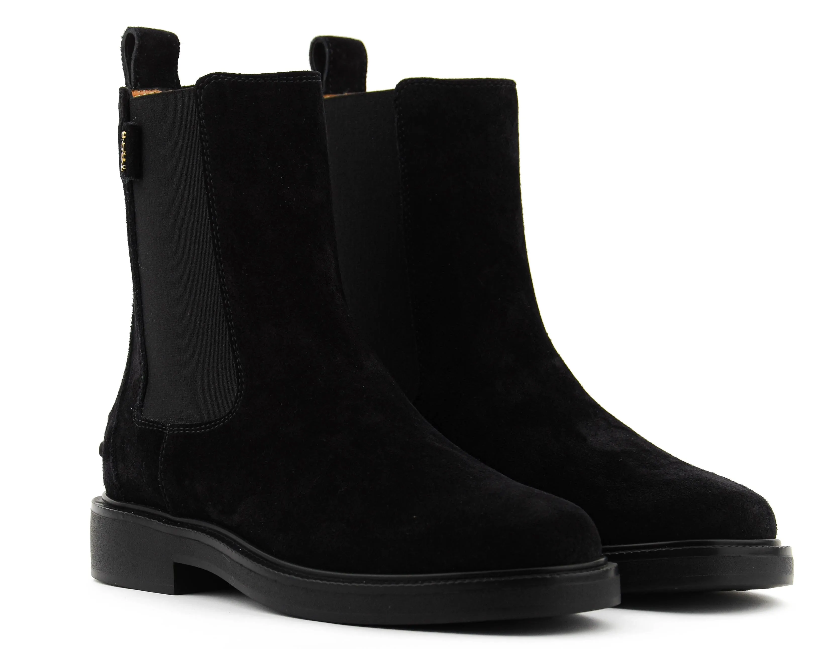 TODS dames  TOD'S CHELSEA BOOT SUEDE BLACK