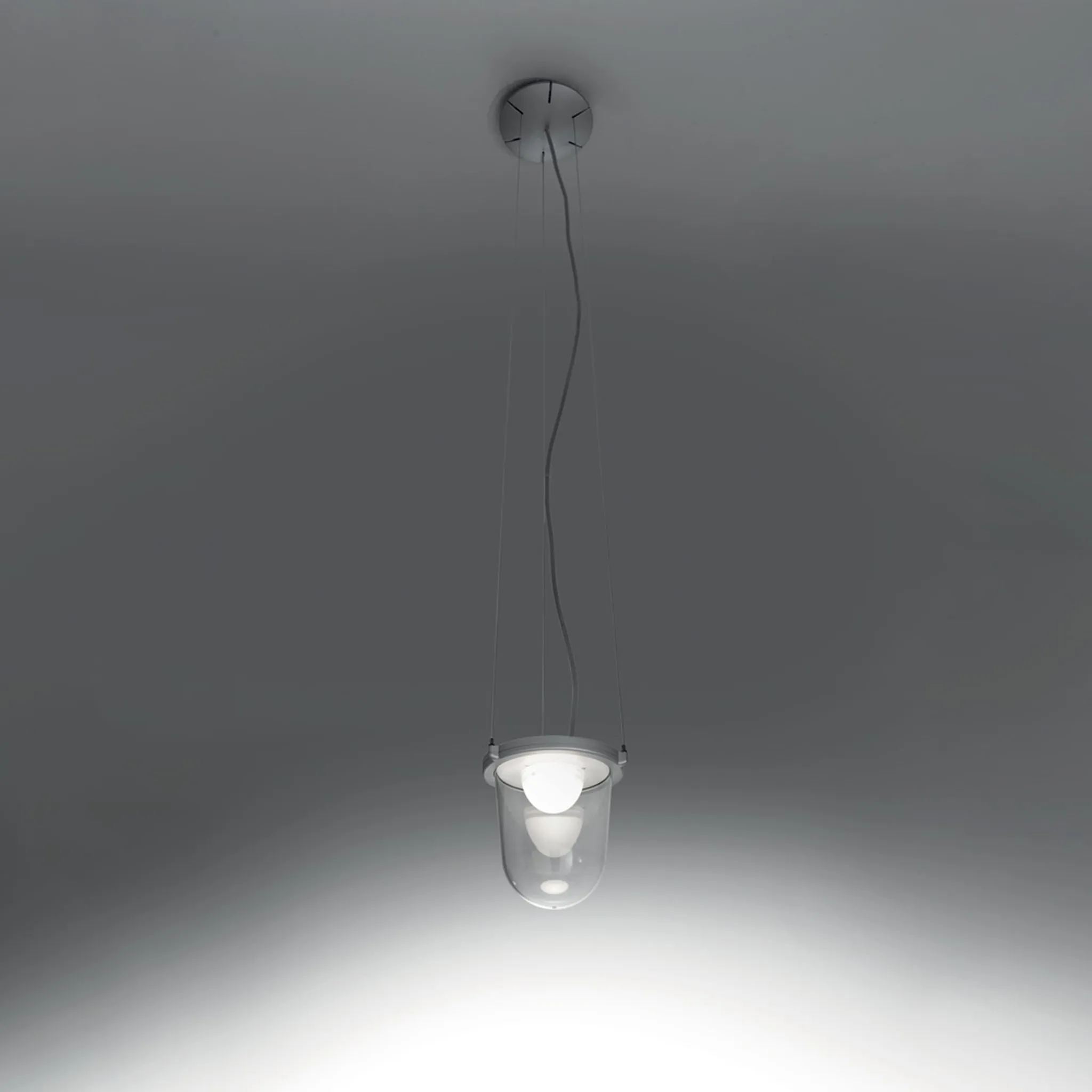 Tolomeo Outdoor Lantern Susp Led 23w 30k Dim Alum