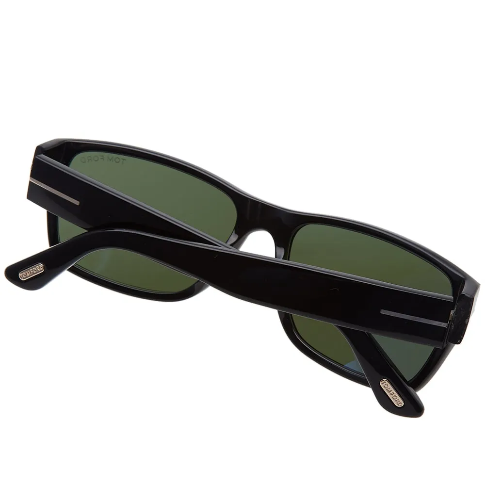 Tom Ford FT0445 Mason SunglassesShiny Black & Green