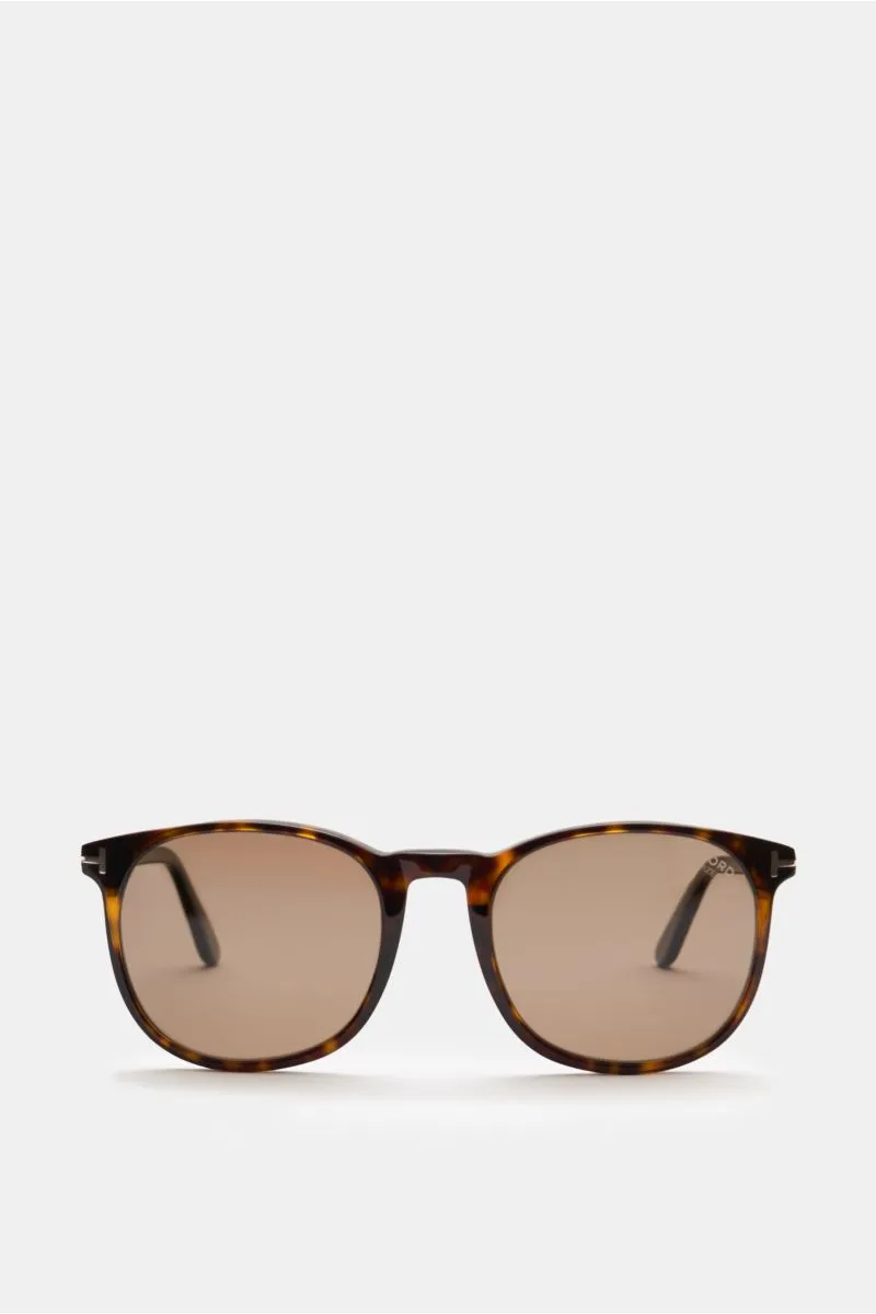 TOM FORD sunglasses 'Ansel' dark brown patterned/brown