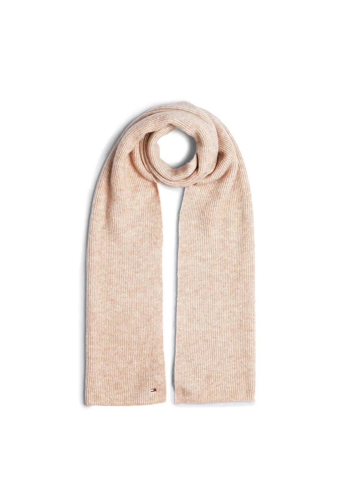 Tommy Hilfiger Essential Flag Fuzzy Scarf, Beige