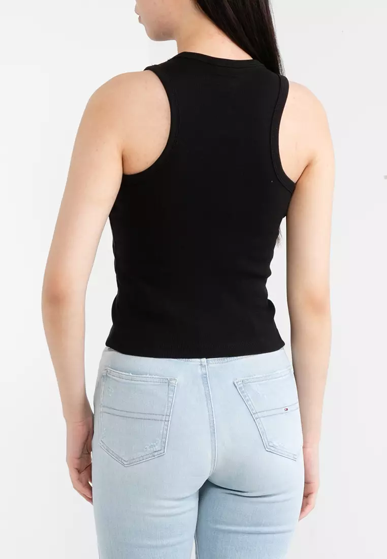 Tommy Hilfiger Script Logo Slim Tank Top - Tommy Jeans